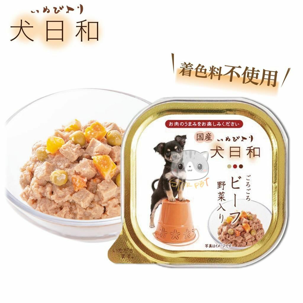 WanWan 犬日和牛肉野菜狗餐盒100g l StarPetHK寵物用品