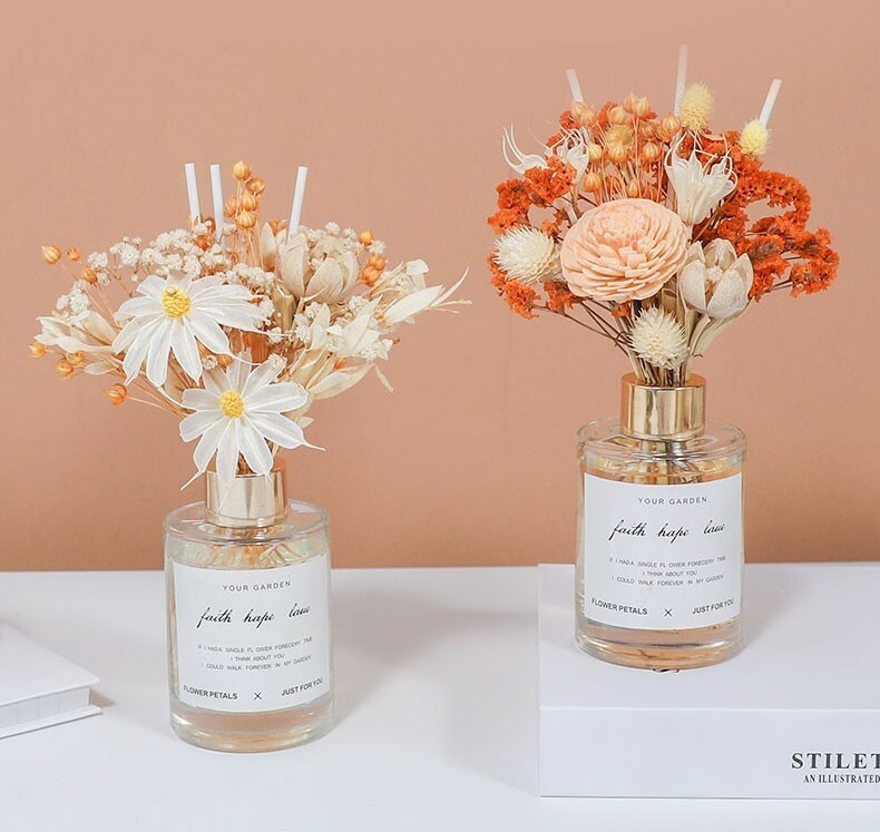 北歐風香薰永生花精油套組