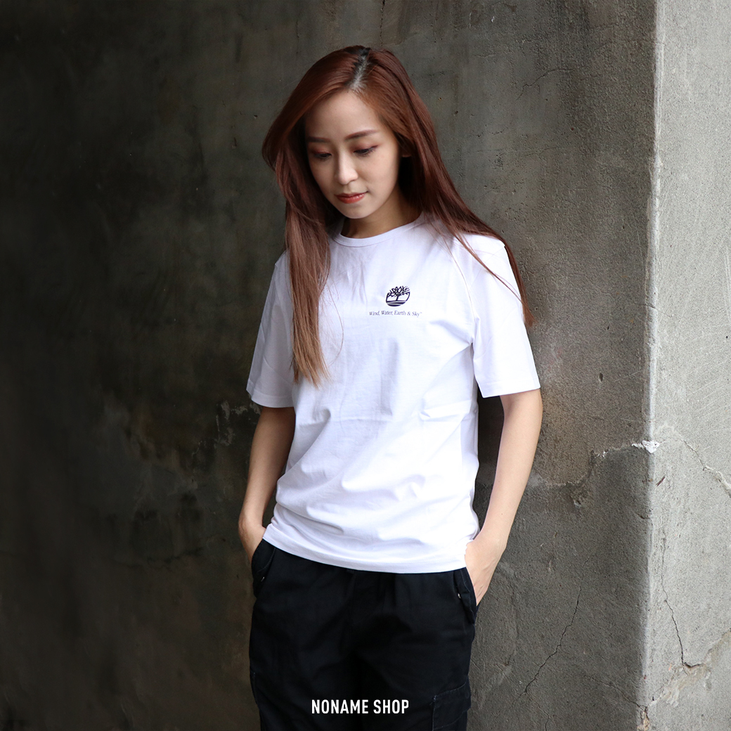 TIMBERLAND TB 山系 大地 背殺 短袖 短T 白 (男款)