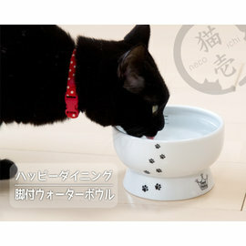 Necoichi 貓壹 貓用瓷水碗 - 貓頭