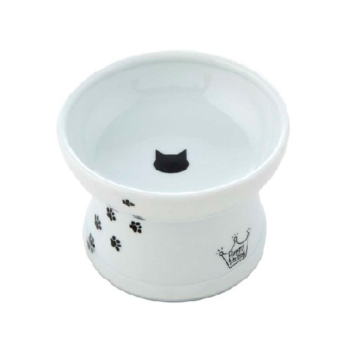 Necoichi 貓壹 貓用標準瓷食碗 - 貓頭