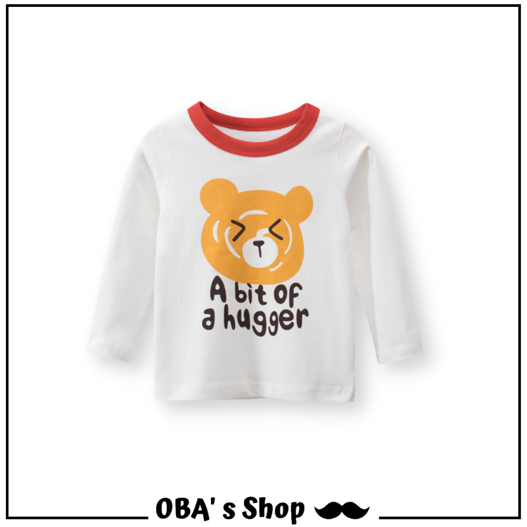【限量】熊熊鴨鴨兔兔-春秋長袖上衣(90-140)