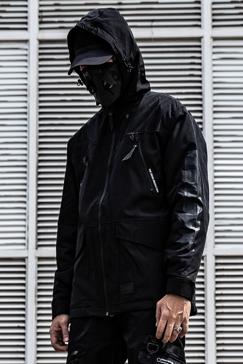 暗黑軍事戰術拉鍊外套