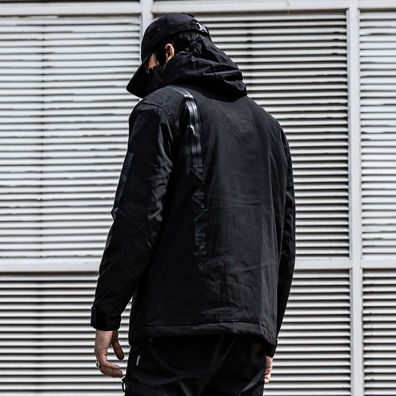 暗黑軍事戰術拉鍊外套