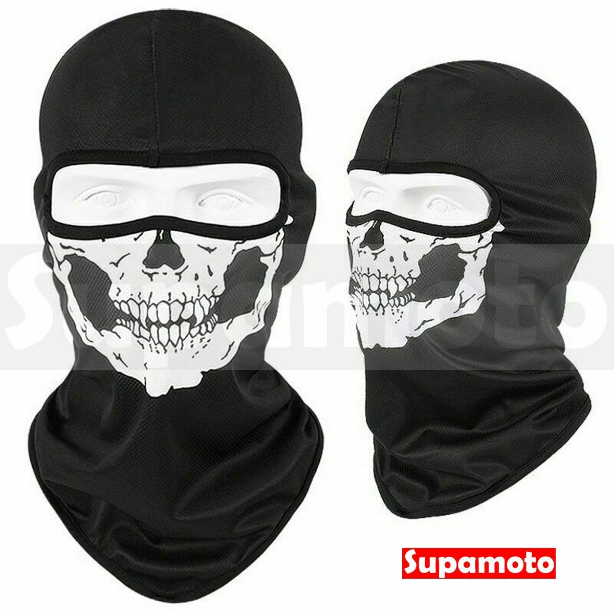 -Supamoto- 骷髏頭套—A (透氣/排汗/保暖/頭套/帽套/面罩/防曬/頭盔安全帽)