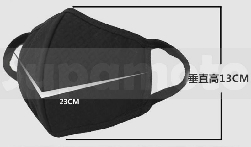 -Supamoto- 韓國 立體 口罩 C款 黑色 時尚 霧霾 保暖 防塵