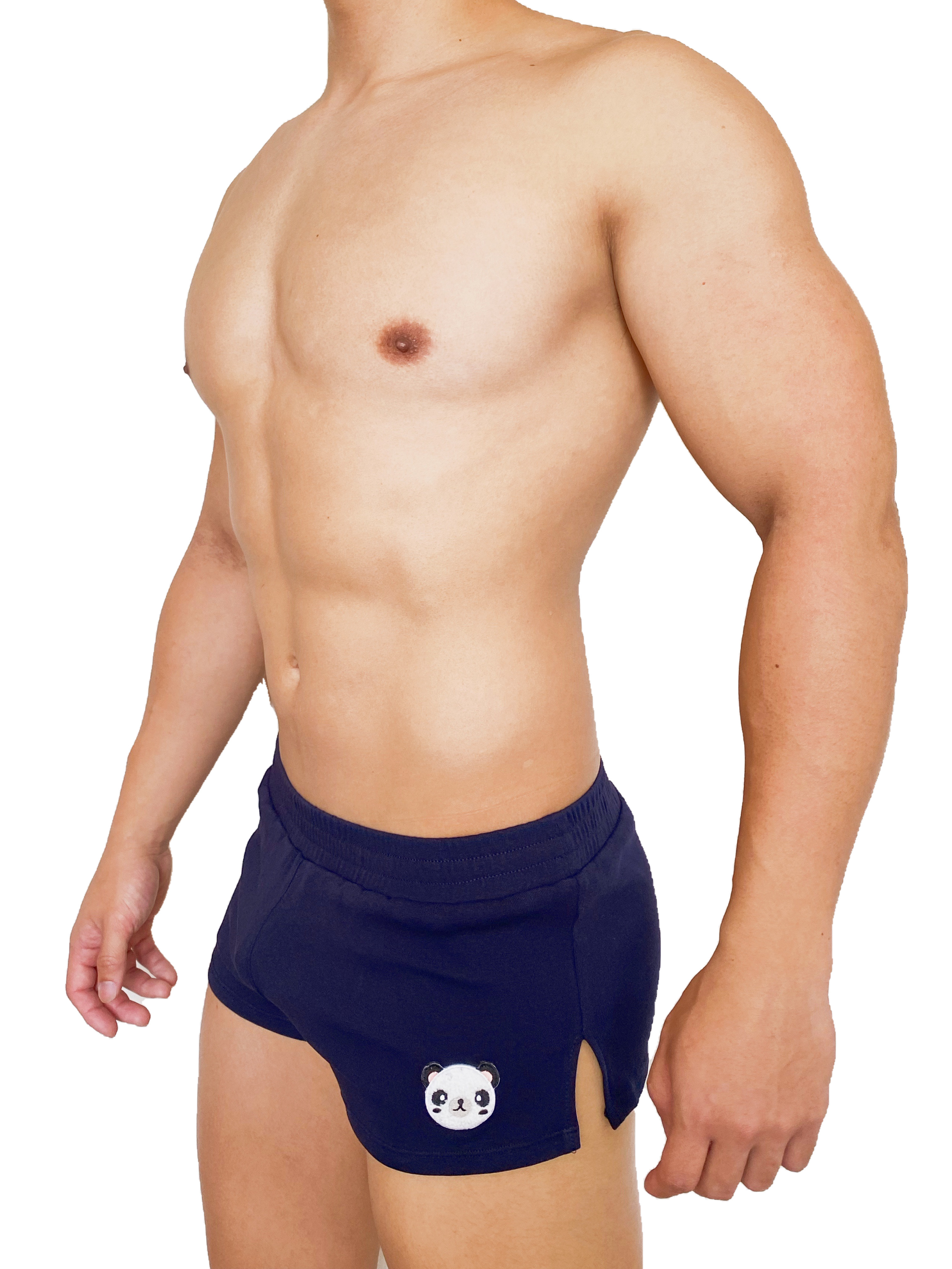 Panda 熊貓圖案 純棉家居褲 牛津藍