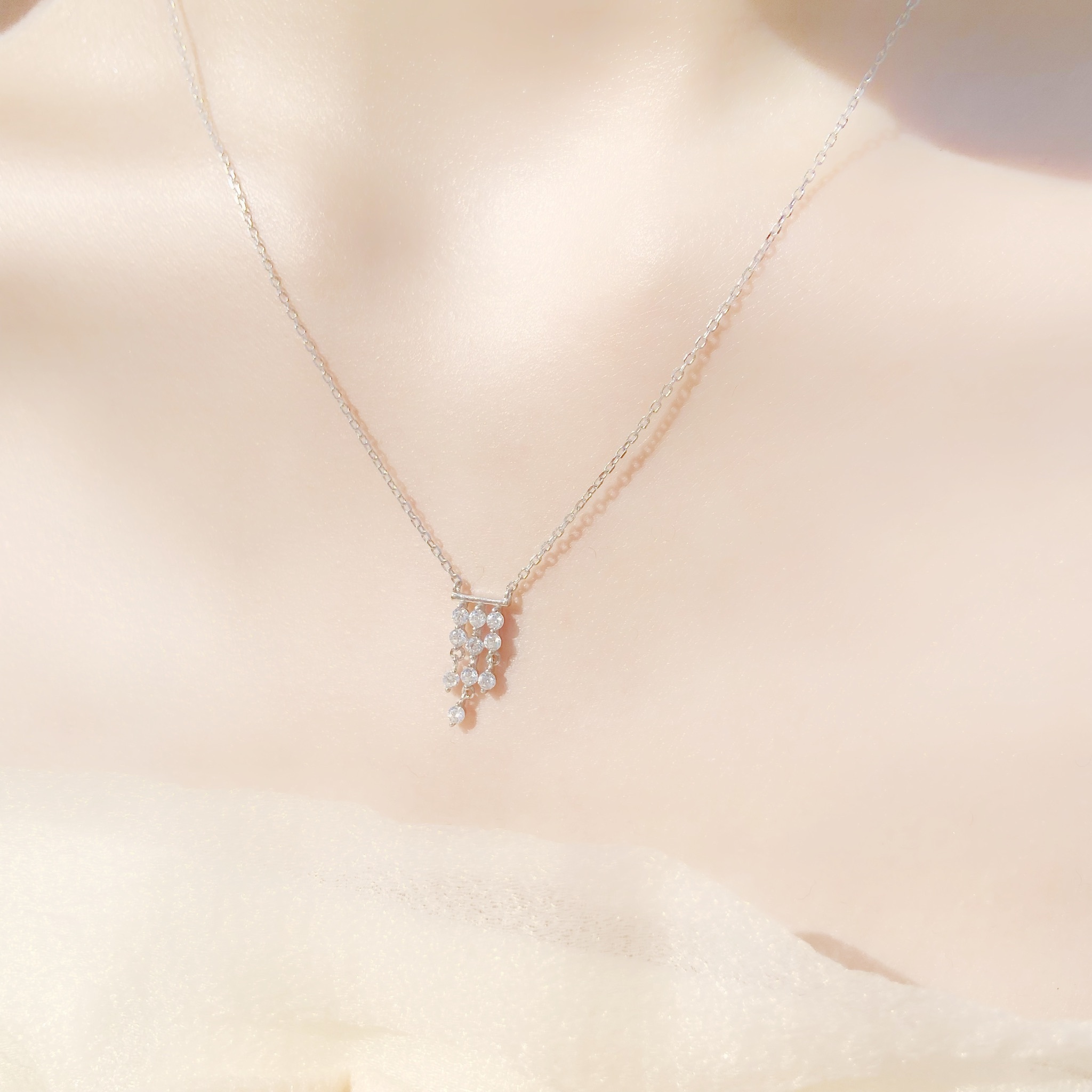 | 925 Silver・ White Gold  | Miss U Necklace | NE0321 |