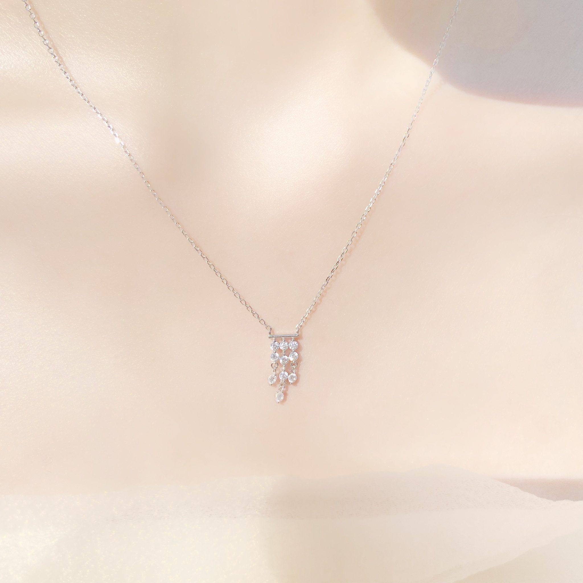 | 925 Silver・ White Gold  | Miss U Necklace | NE0321 |