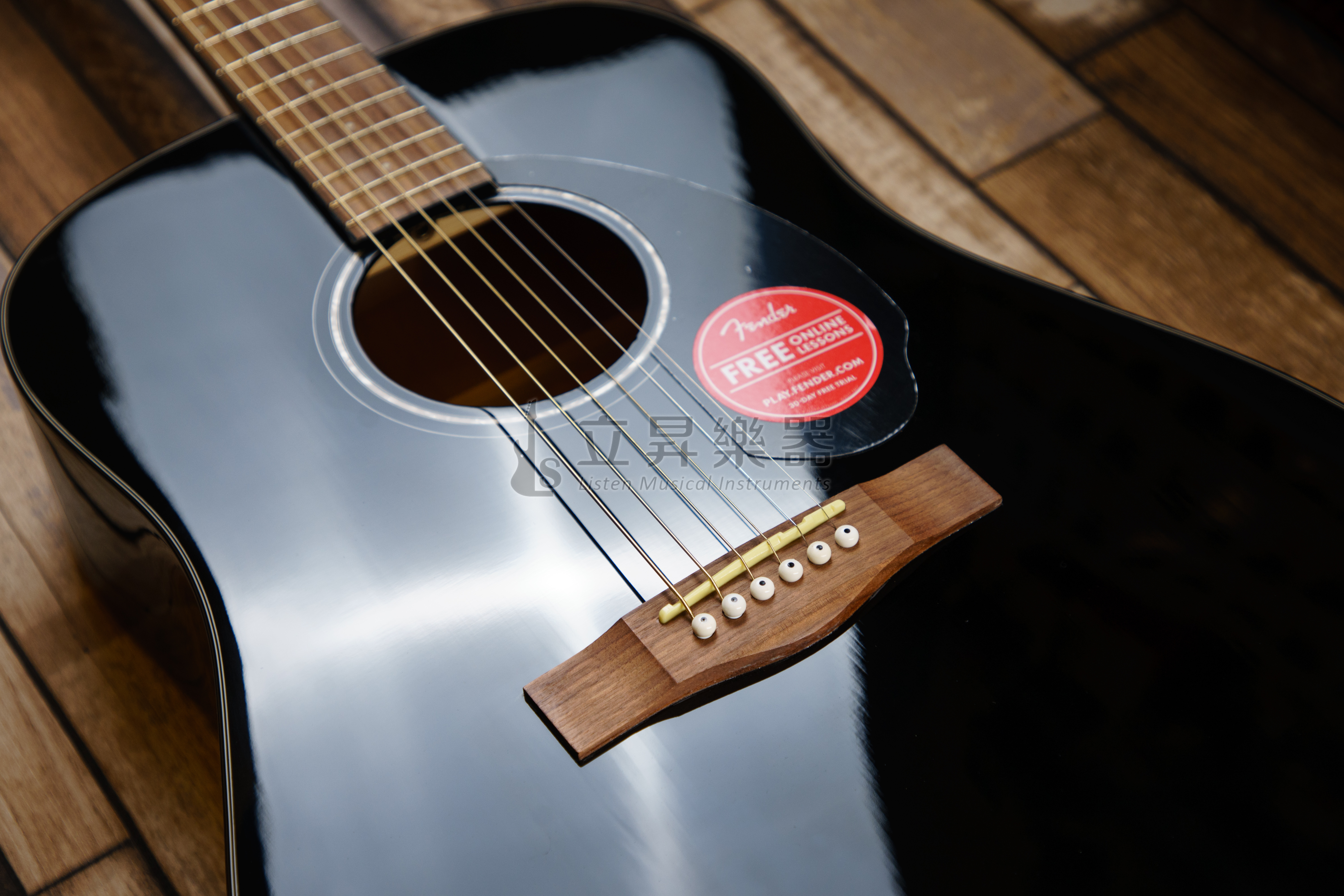 Fender 木吉他 Fender CD-60S Black 黑 D桶 41吋 面單板木吉他 雲杉木面單板 桃花心側板 CD60S 附贈鋪棉厚袋 第 4 張圖片｜三峽吉他 / Bass