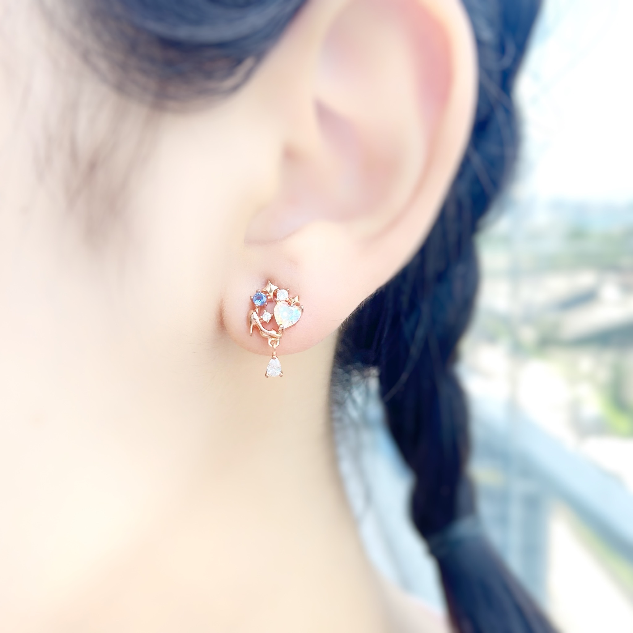 | 925 Silver・Rose Gold |  Glass Slippers Earrings | EA0415 |