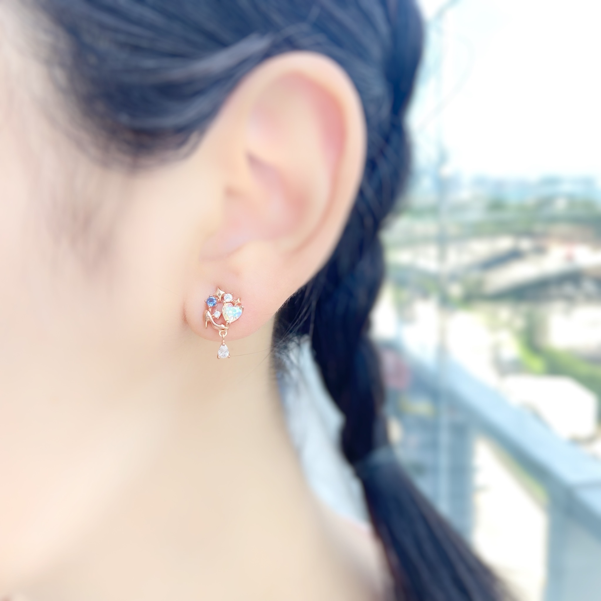 | 925 Silver・Rose Gold |  Glass Slippers Earrings | EA0415 |