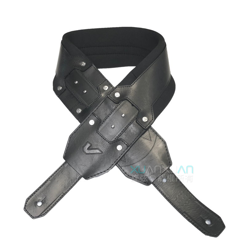 GruvGear GruvGear Recoil真皮背帶 黑 3.5吋寬 雙邊可調整 David Ellefson簽名款 — 三峽配件 / 週邊
