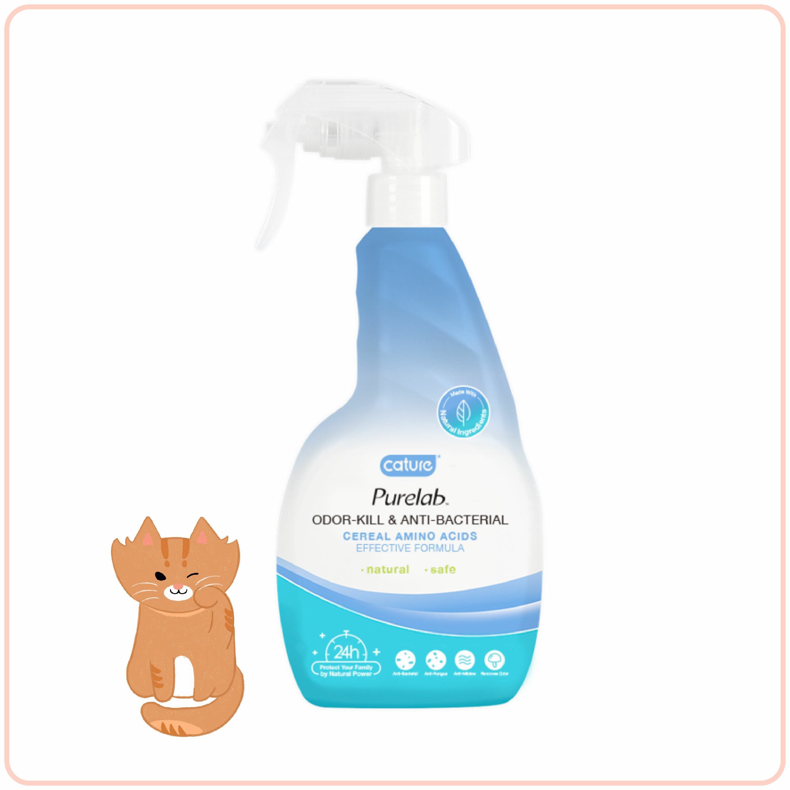 CATURE OdorKill & AntiBacterial Disinfectant Spray