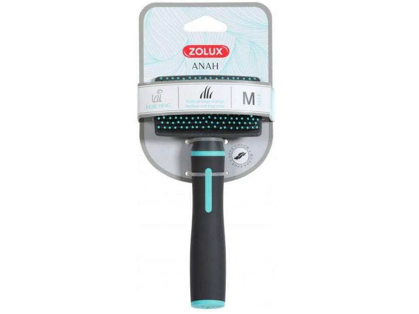 法國Zolux 犬用 纖維針刷 (中)