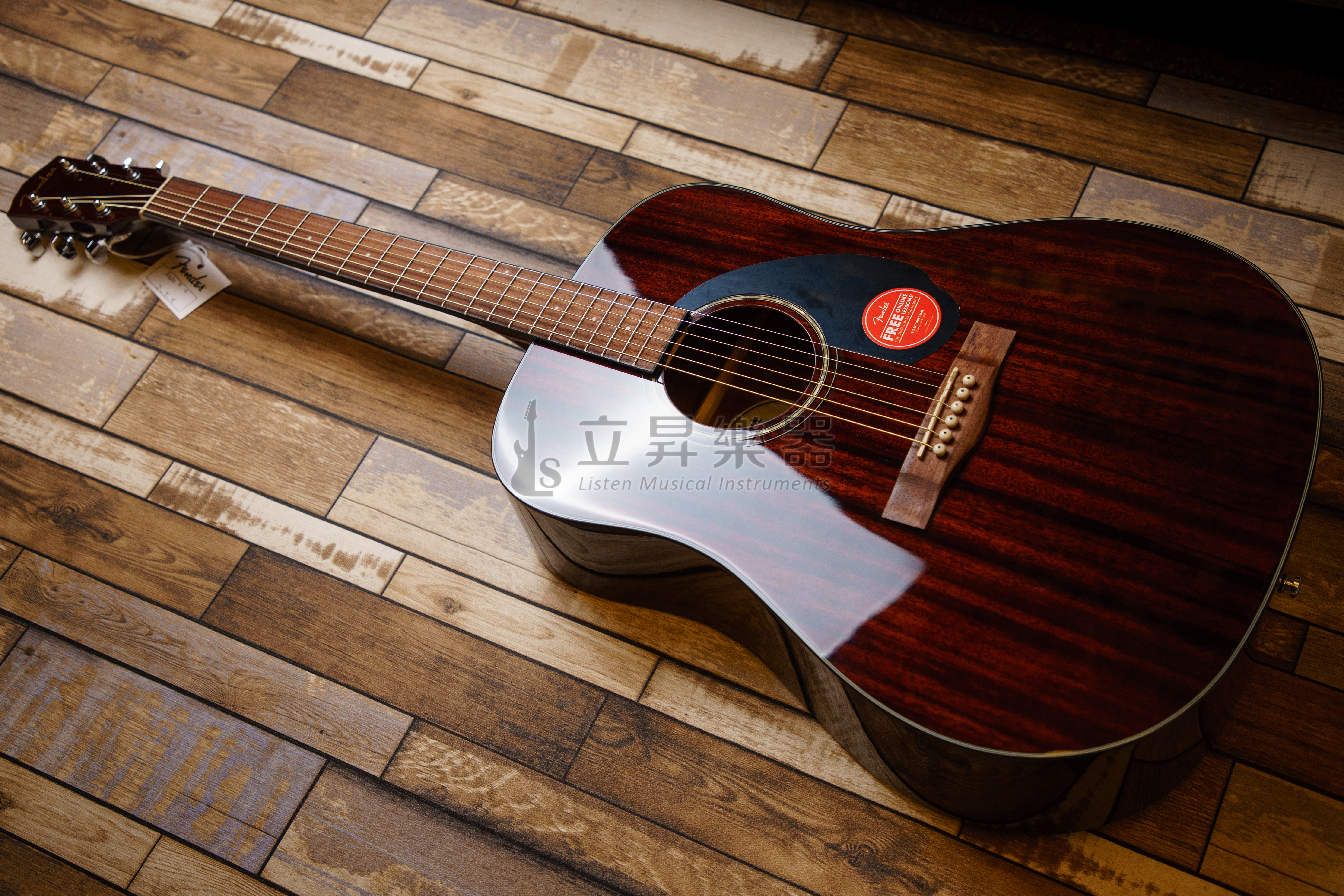 Fender 木吉他 Fender CD-60S All Mah 全桃花心 D桶 41吋 面單板/木吉他 桃花心側板 CD60S 附贈鋪棉厚袋 第 3 張圖片｜三峽吉他 / Bass