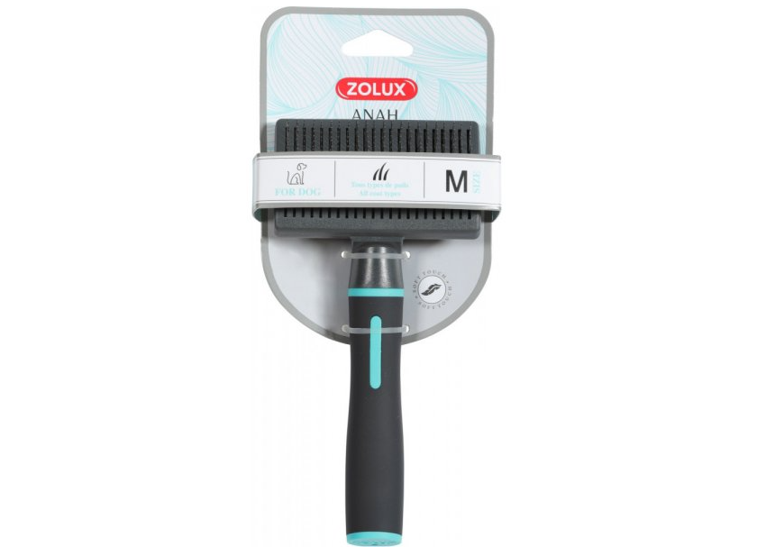 法國Zolux 犬用 纖維Retract針刷 (中)