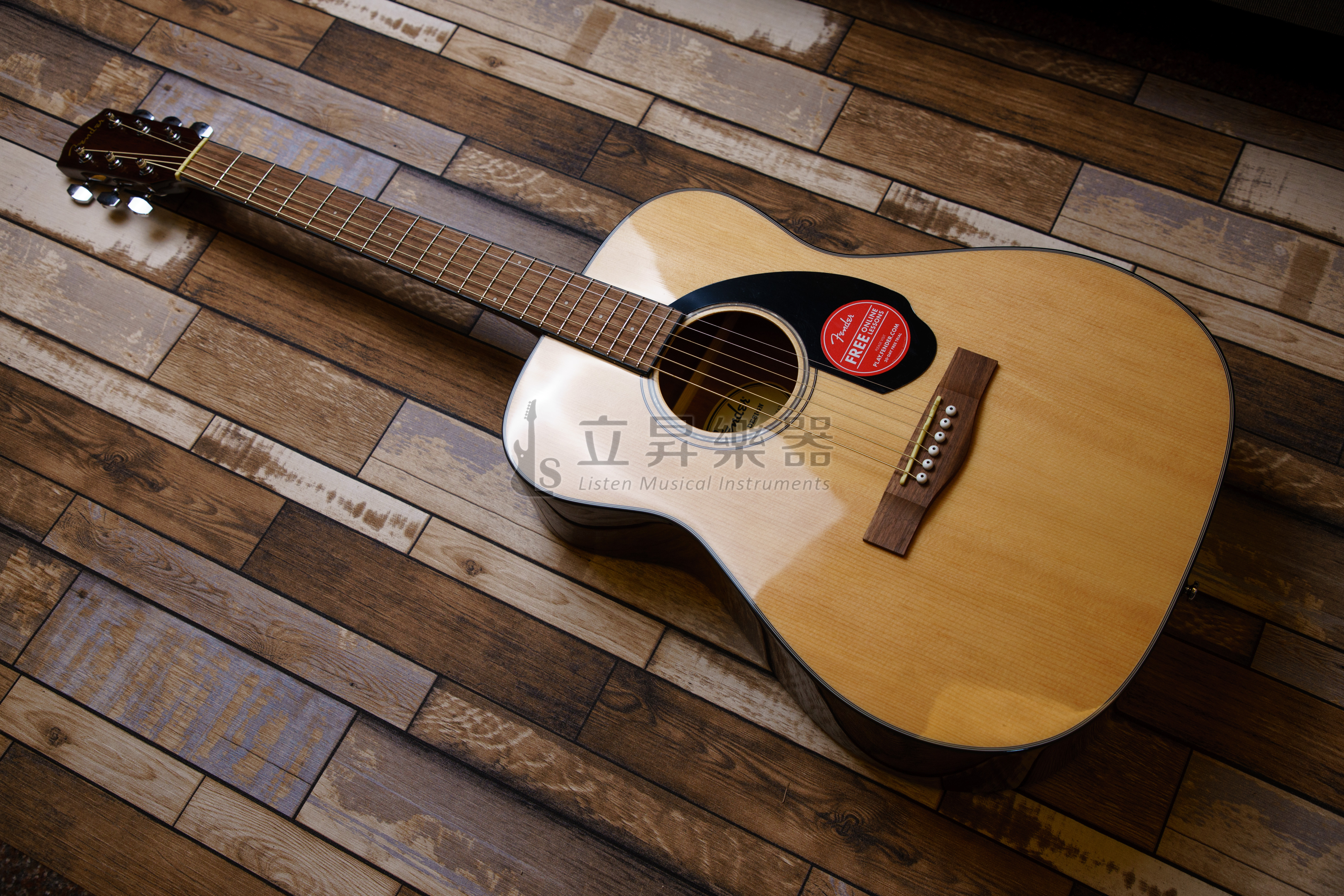 Fender 木吉他 Fender CC-60S Natural 原木色 Concert桶身 面單板木吉他 雲杉木面單板 桃花心側板 CC60S 附贈鋪棉厚袋 第 4 張圖片｜三峽吉他 / Bass
