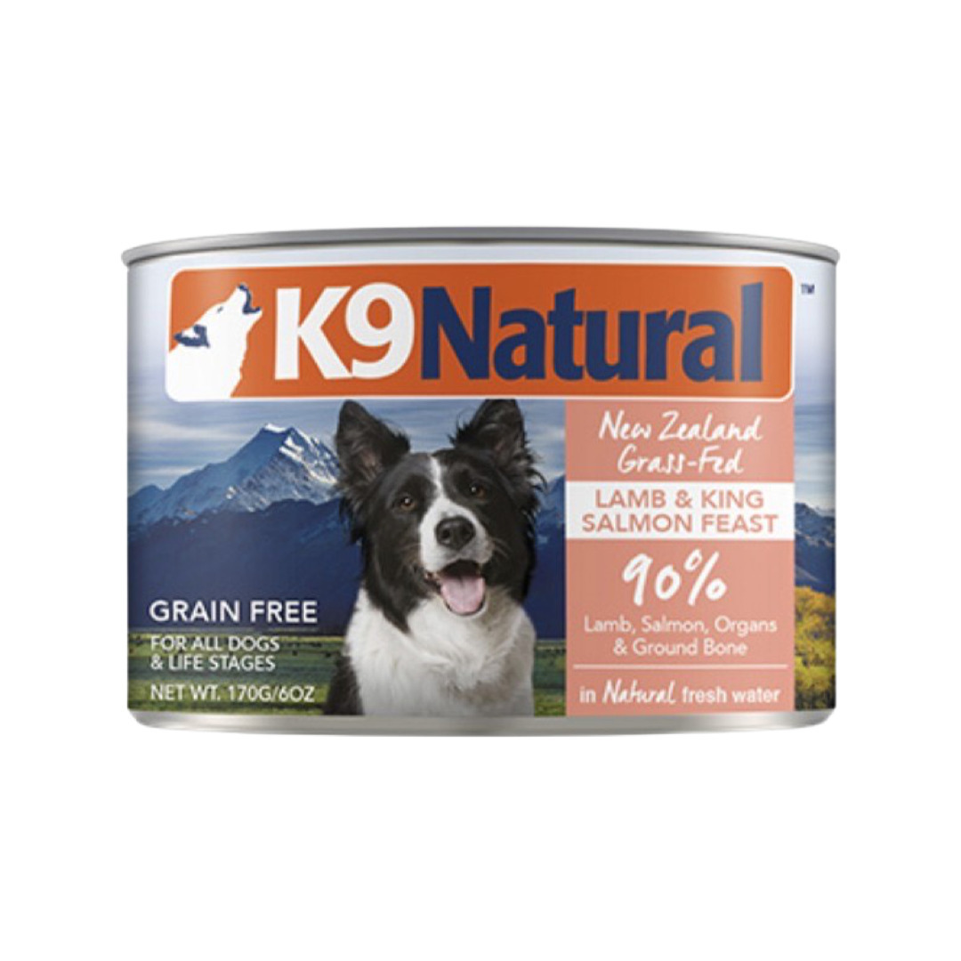 K9 Natural  鮮燉生肉主食狗罐 - 【無穀羊肉鮭魚】170g