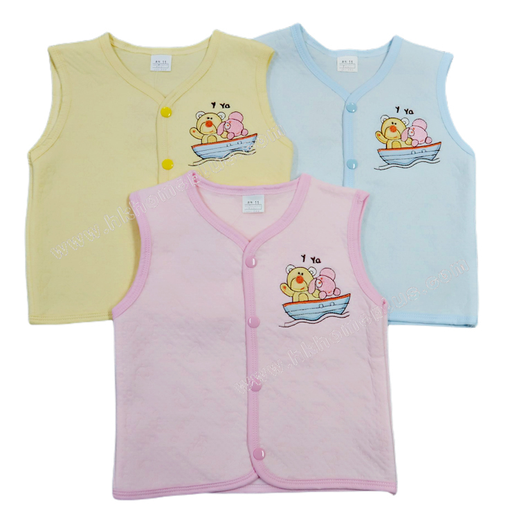 Koma Land: 童裝素色間棉背心 BE7004 (11-17碼)