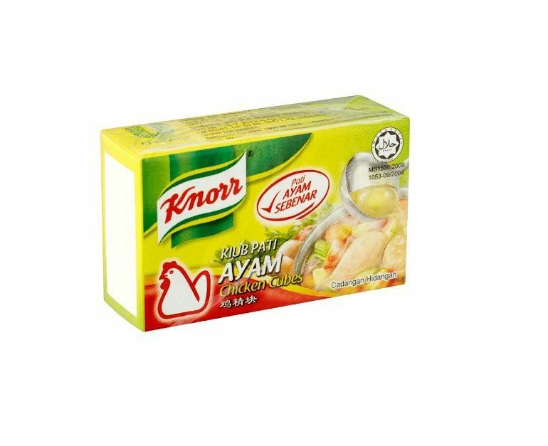 Knorr Chicken Stock Cube Kiup Pati Ayam 20g