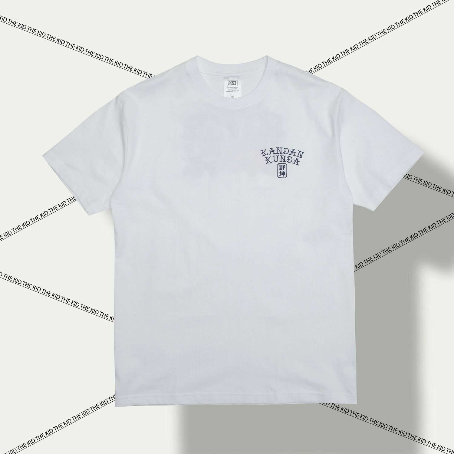 野坤聯名 日式刺青風格短T 白