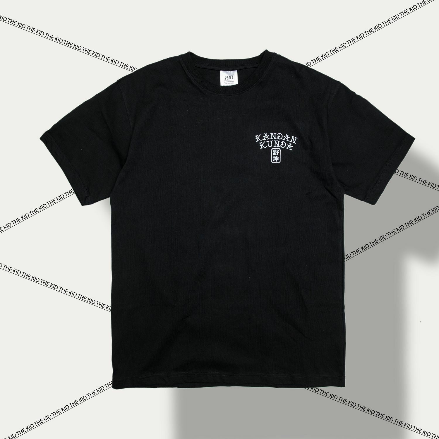 野坤聯名 日式刺青風格短T 黑