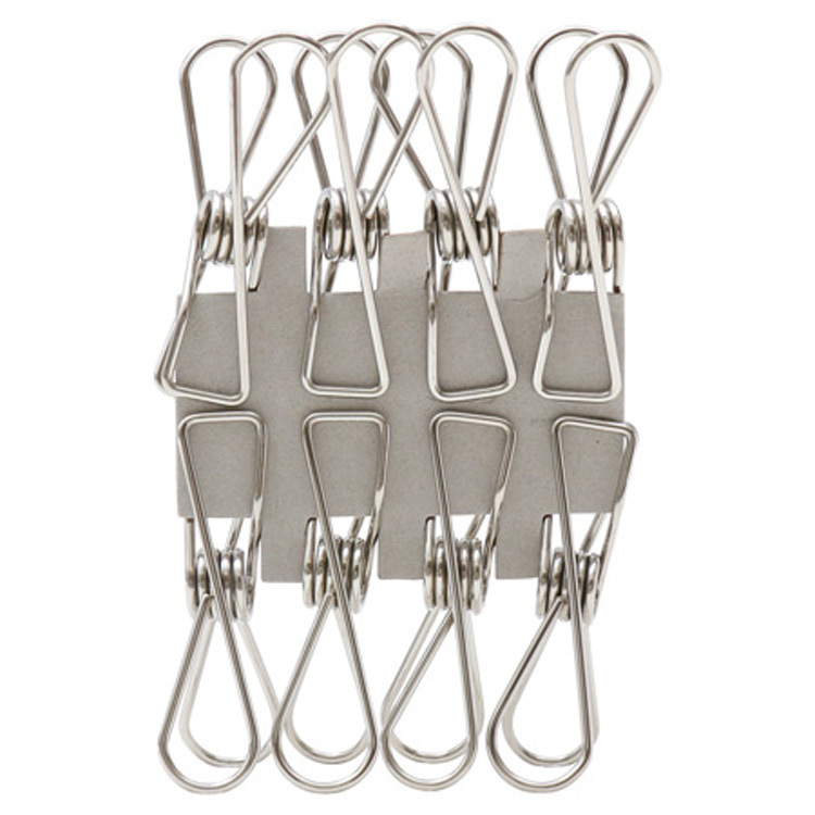 不鏽鋼衣夾/8入