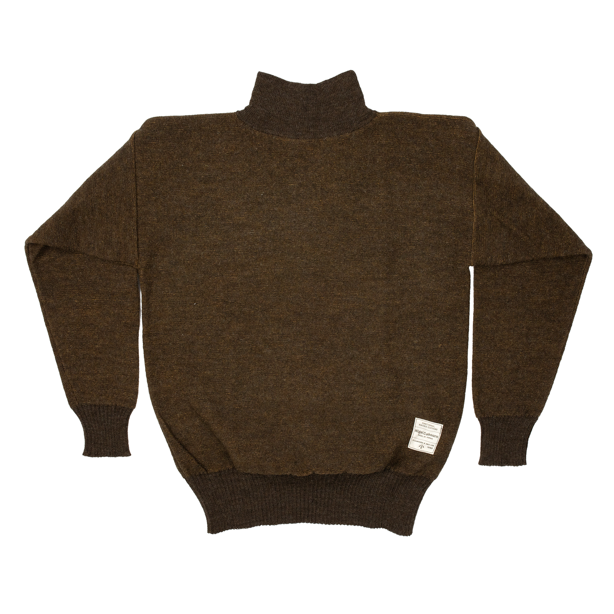 Nigel Cabourn - 4 Way High Neck Knit (Green)