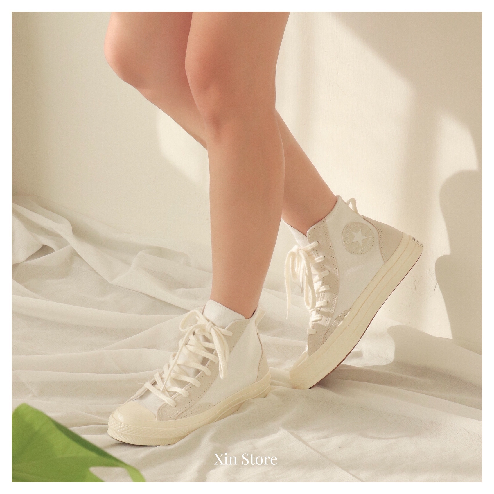 【XIN 零碼出清】Converse Chuck 70 Hi 高筒 FOG 平民版 拼接 帆布鞋 米白