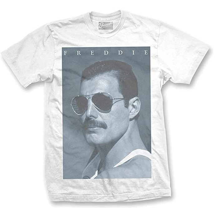 Queen 皇后合唱團 Mercury Blue Trousers 經典復古短TEE