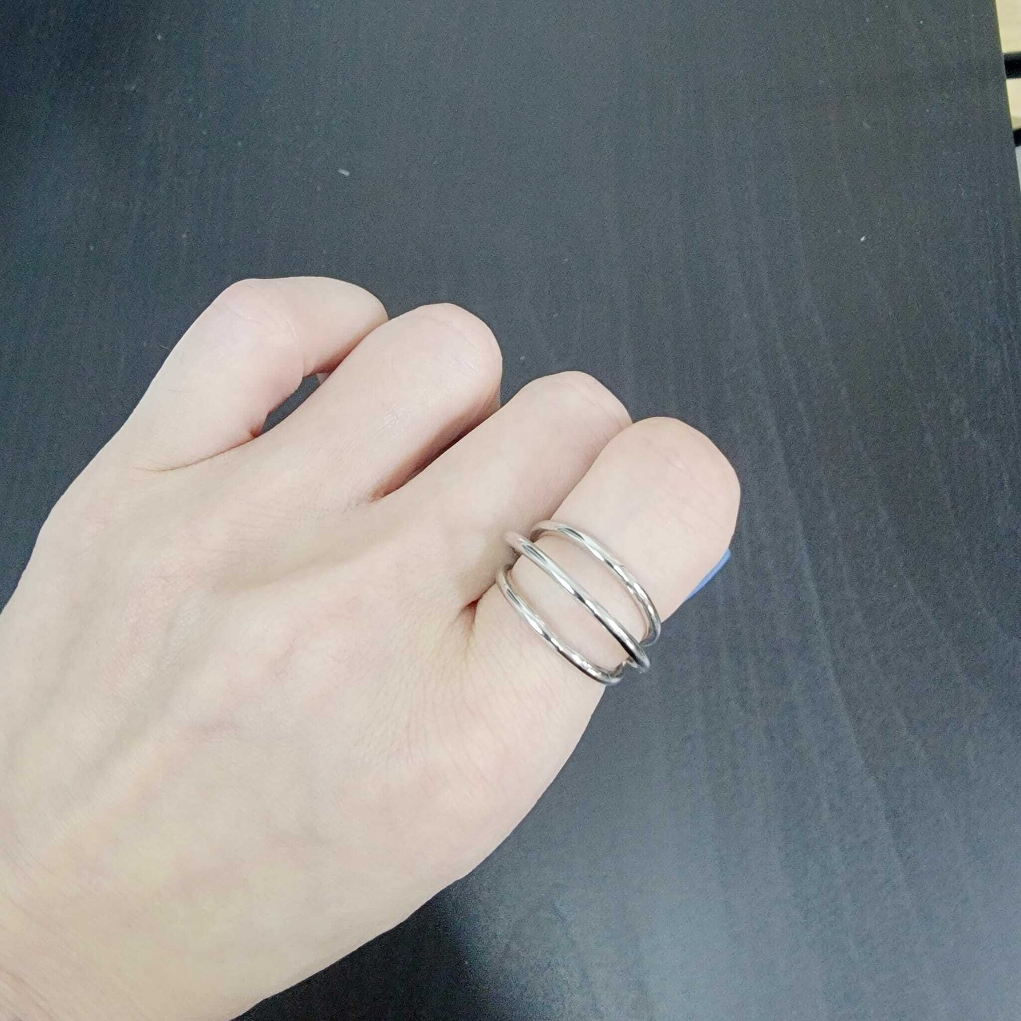 三圈立體開口戒指 RE10