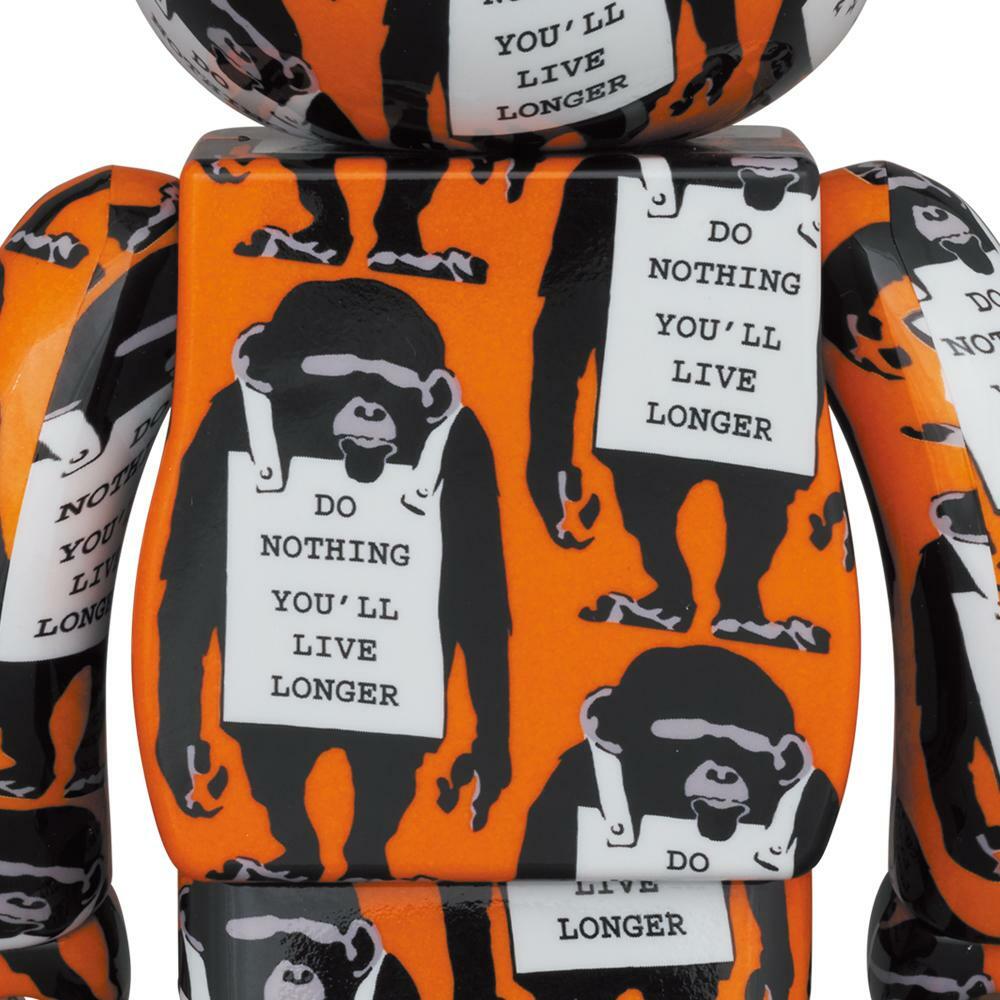 BE@RBRICK MONKEY SIGN  400％ 100％ 1000% 庫柏力克熊 公仔 收藏