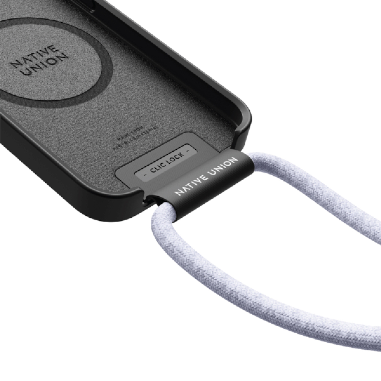 CLIC® iPhone 13系列磁吸背繩手機殼 - 石墨黑