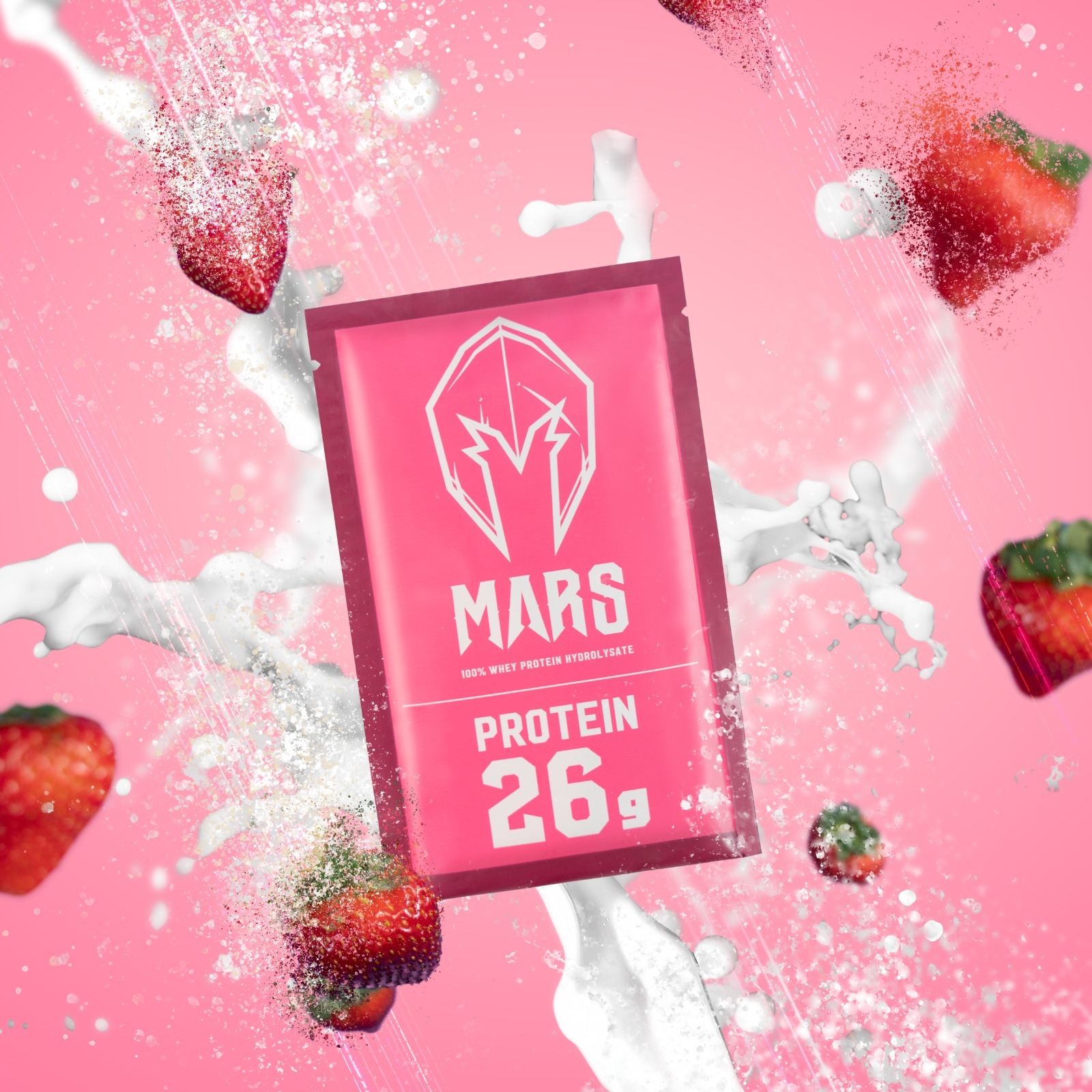 水解乳清蛋白12包盒裝 - 草莓牛奶口味