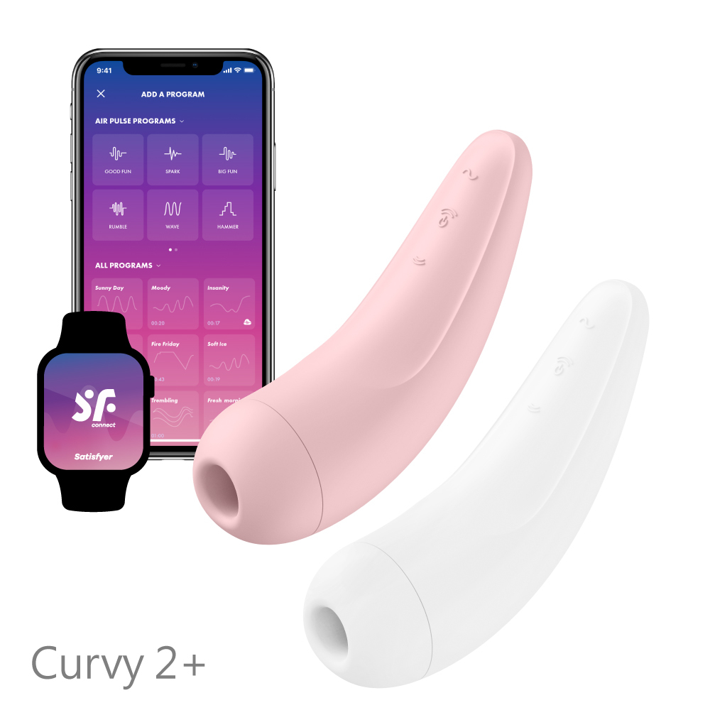 德國Satisfyer Curvy 2+ 智能吸吮陰蒂震動器