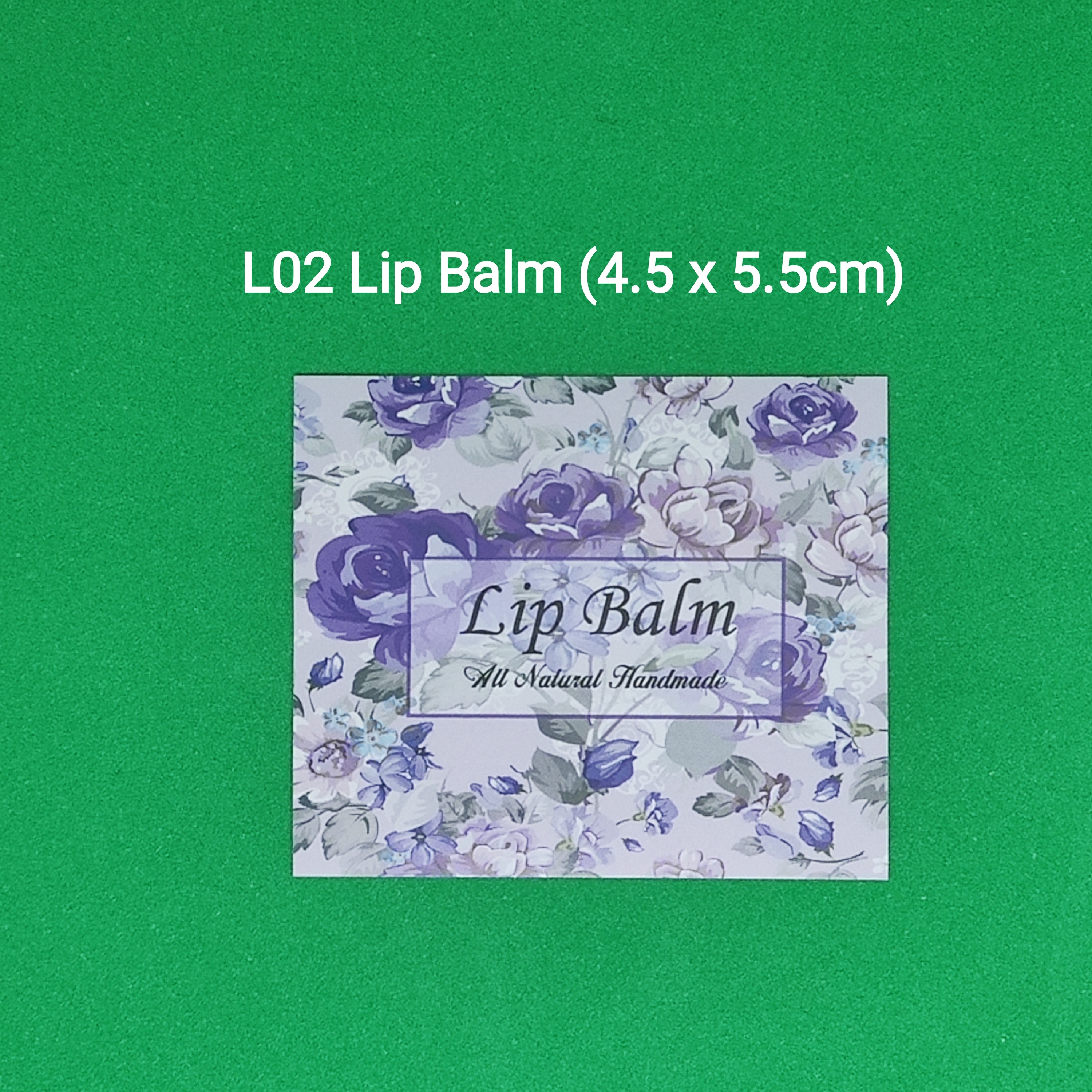 【L02】Lip Balm 潤唇膏 (4.5 x 5.5cm)【一包十貼】
