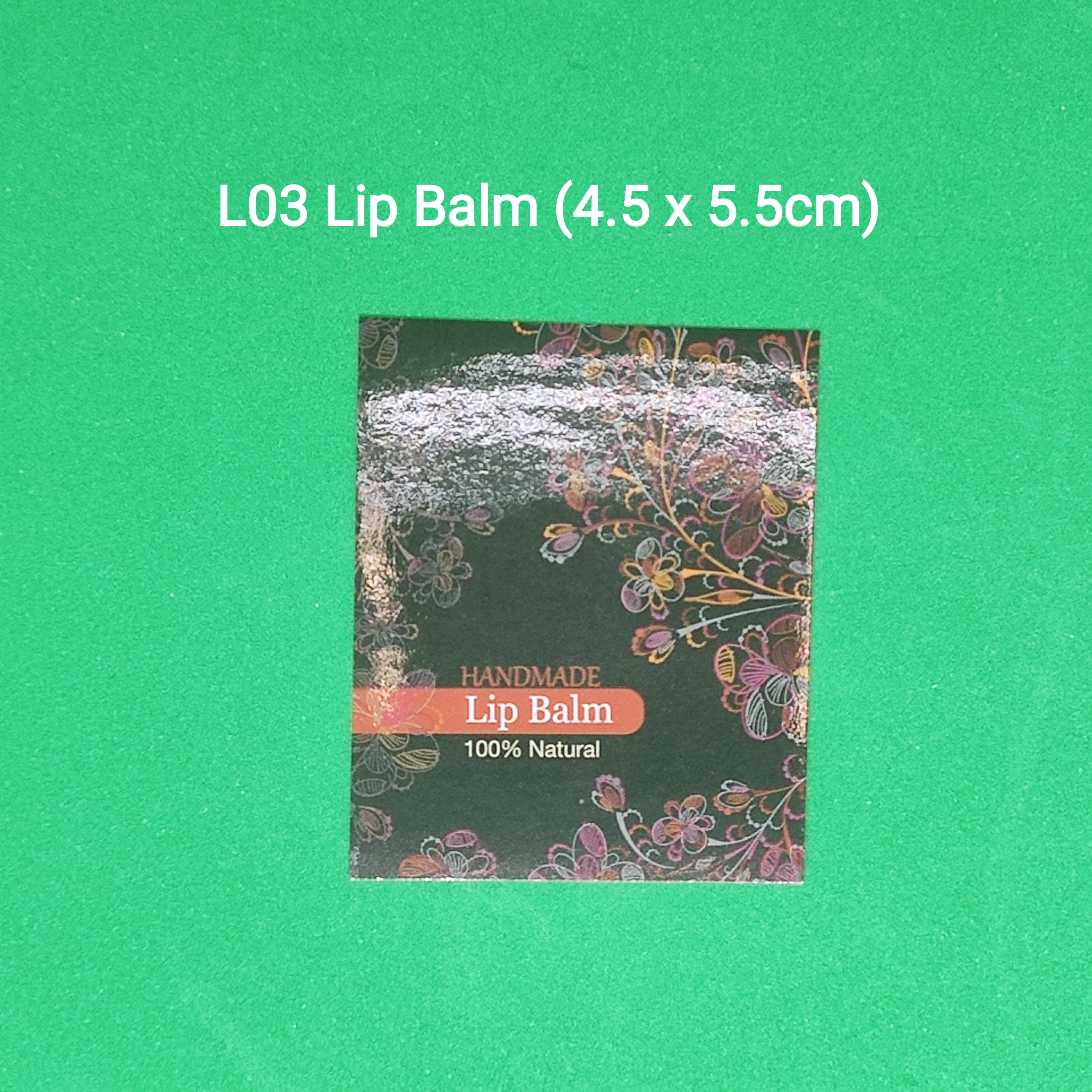 【L03】Lip Balm 潤唇膏 (4.5 x 5.5cm)【一包十貼】