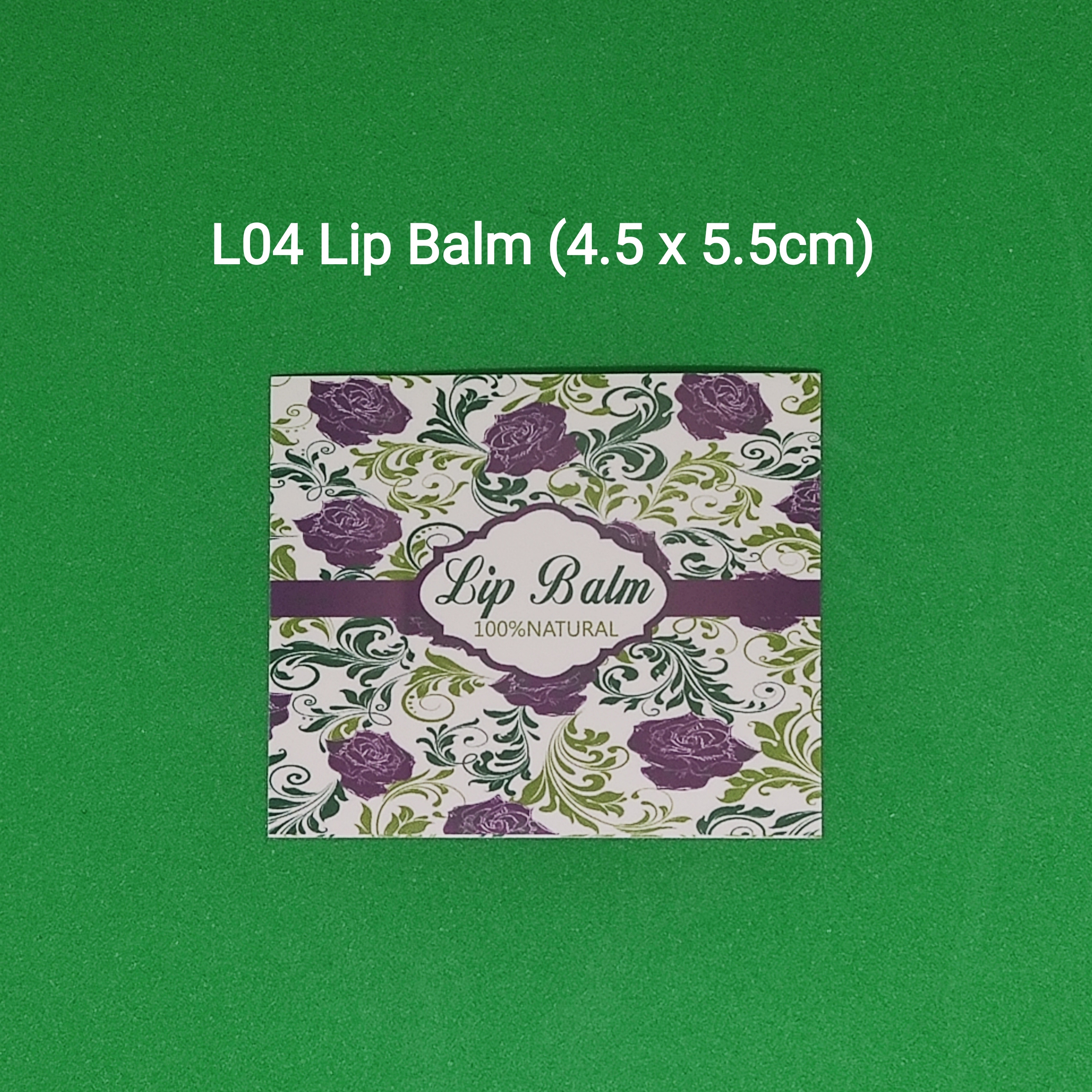 【L04】Lip Balm 潤唇膏 (4.5 x 5.5cm)【一包十貼】