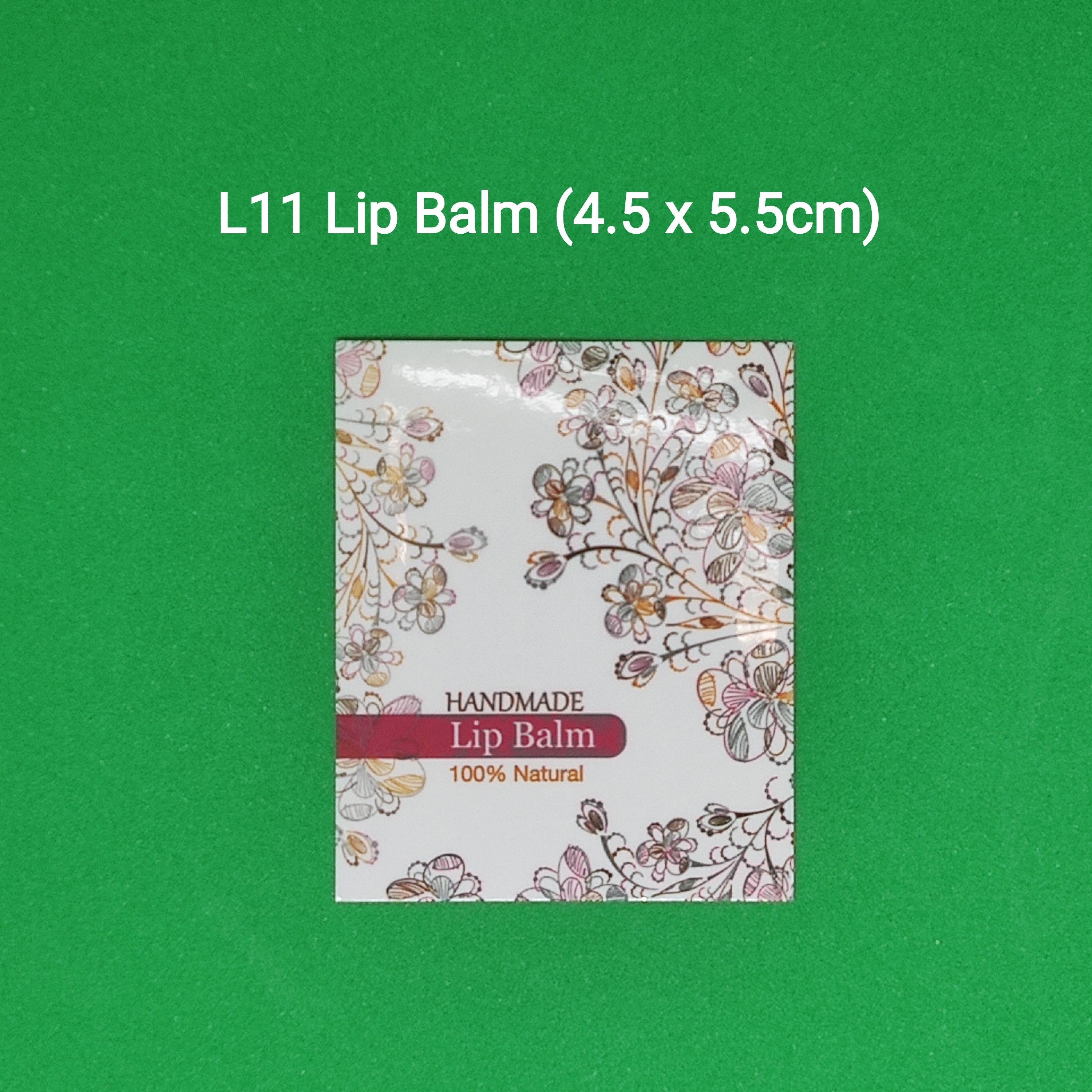 【L11】Lip Balm 潤唇膏 (4.5 x 5.5cm)【一包十貼】