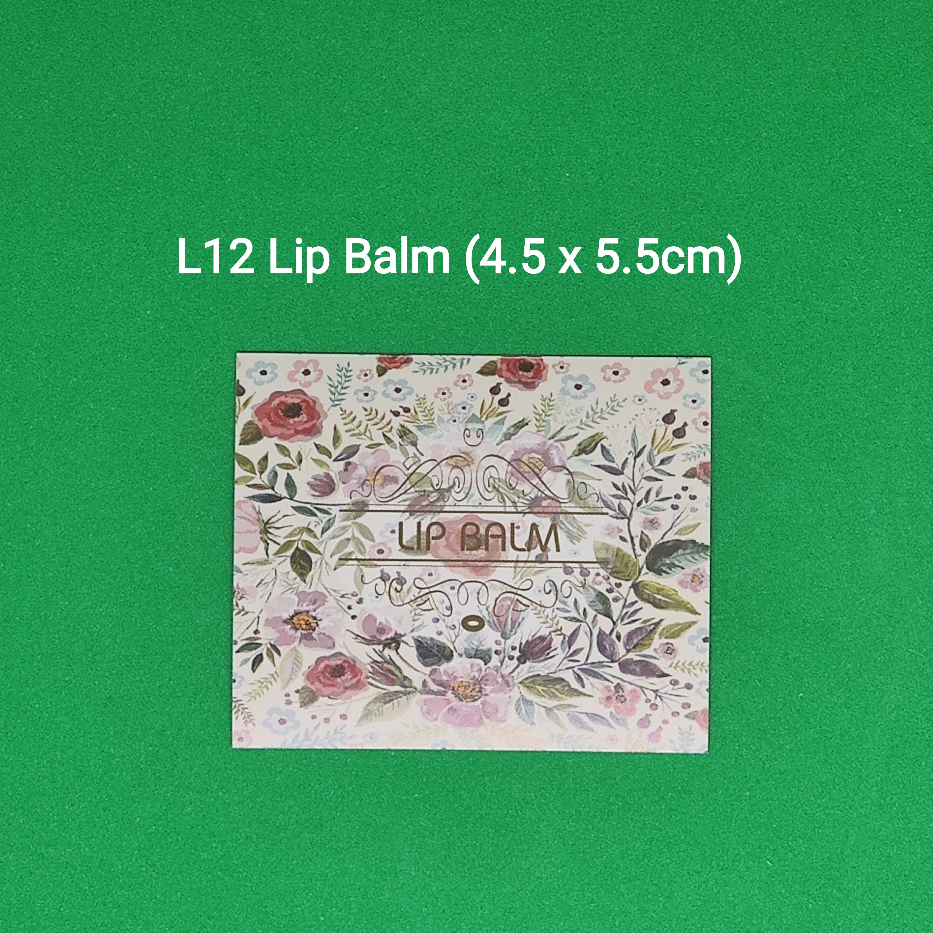 【L12】Lip Balm 潤唇膏 (4.5 x 5.5cm)【一包十貼】
