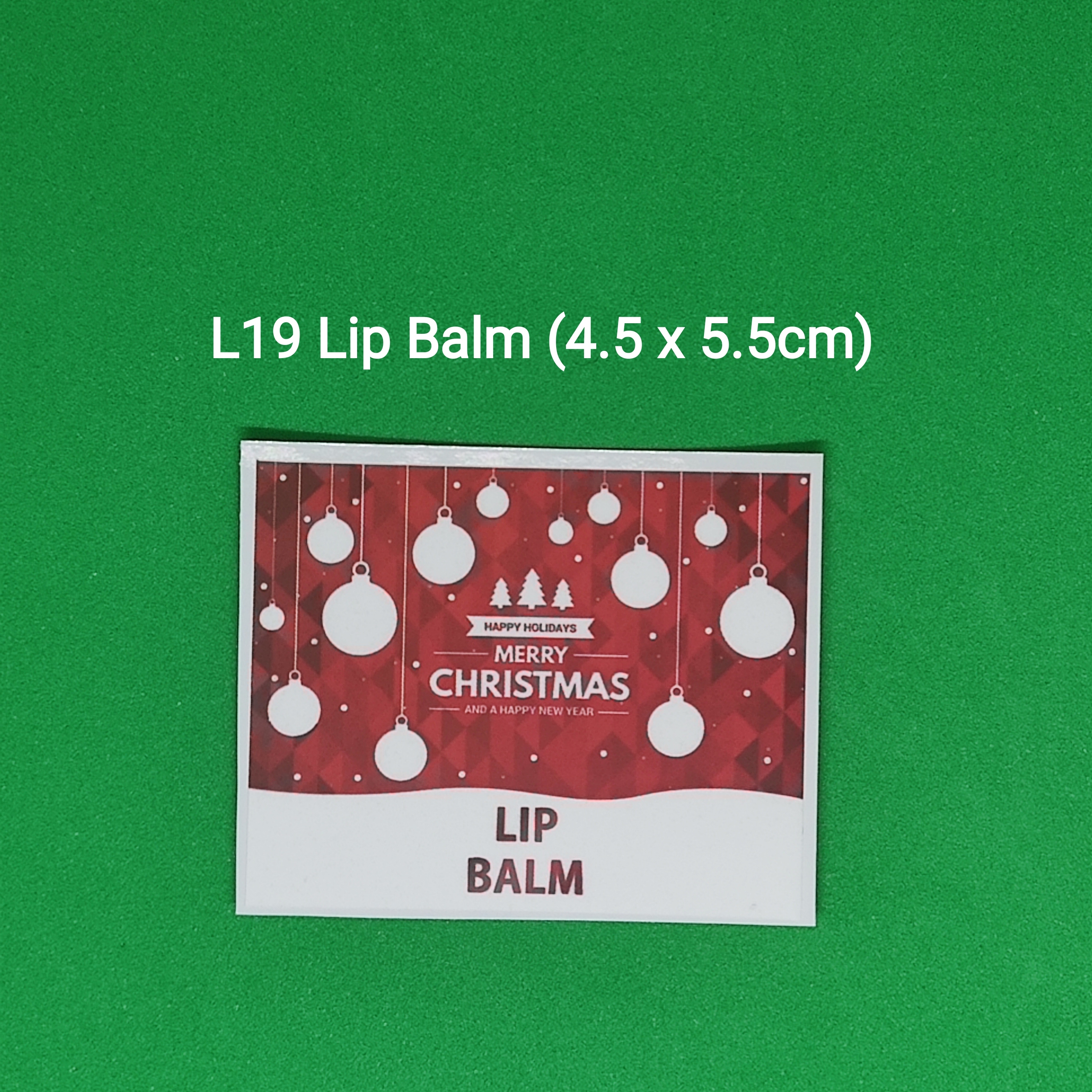 【L19】Lip Balm 潤唇膏 (4.5 x 5.5cm)【一包十貼】