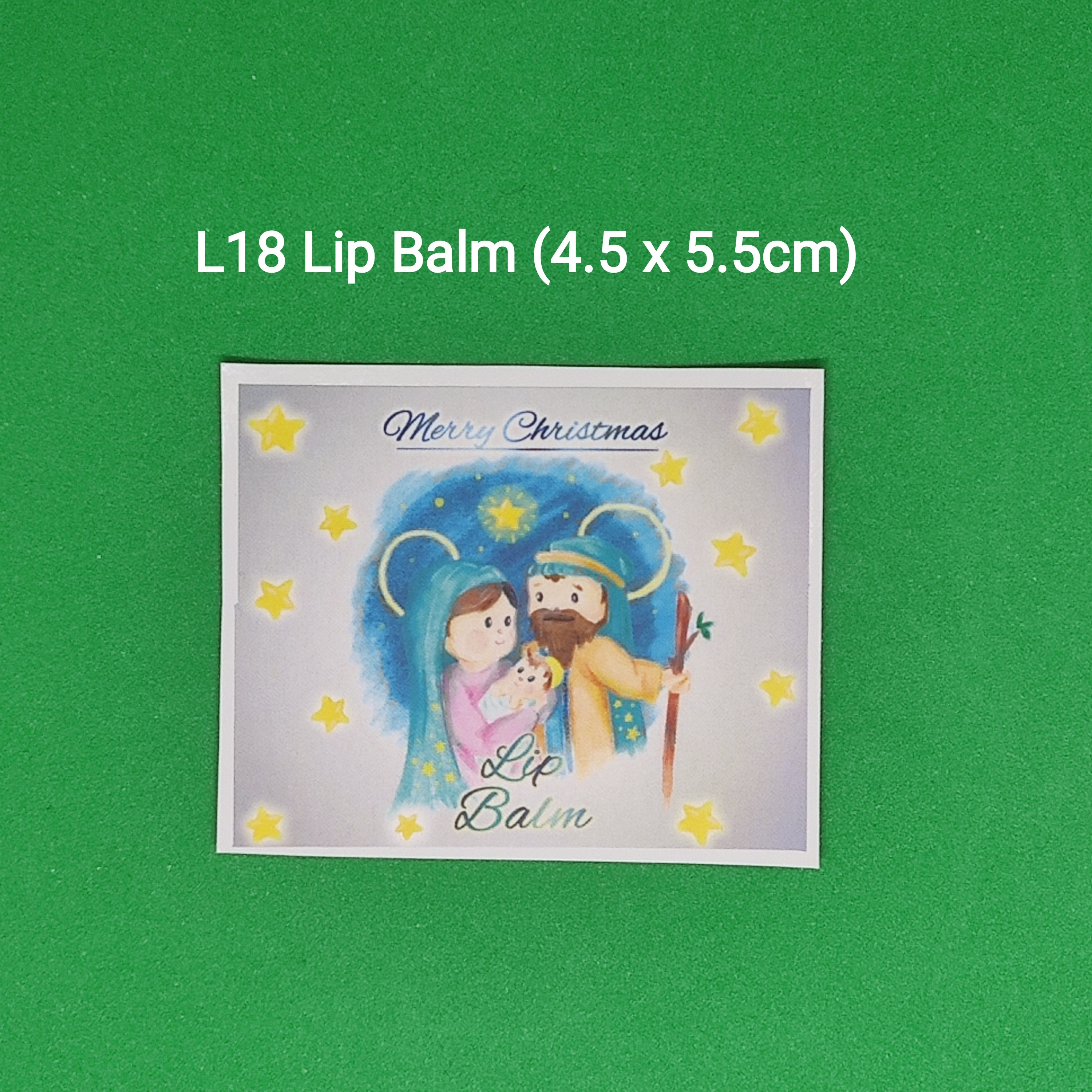 【L18】Lip Balm 潤唇膏 (4.5 x 5.5cm)【一包十貼】