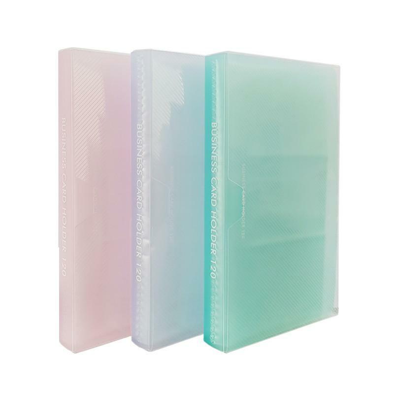 名片收納冊粉色附盒/120頁