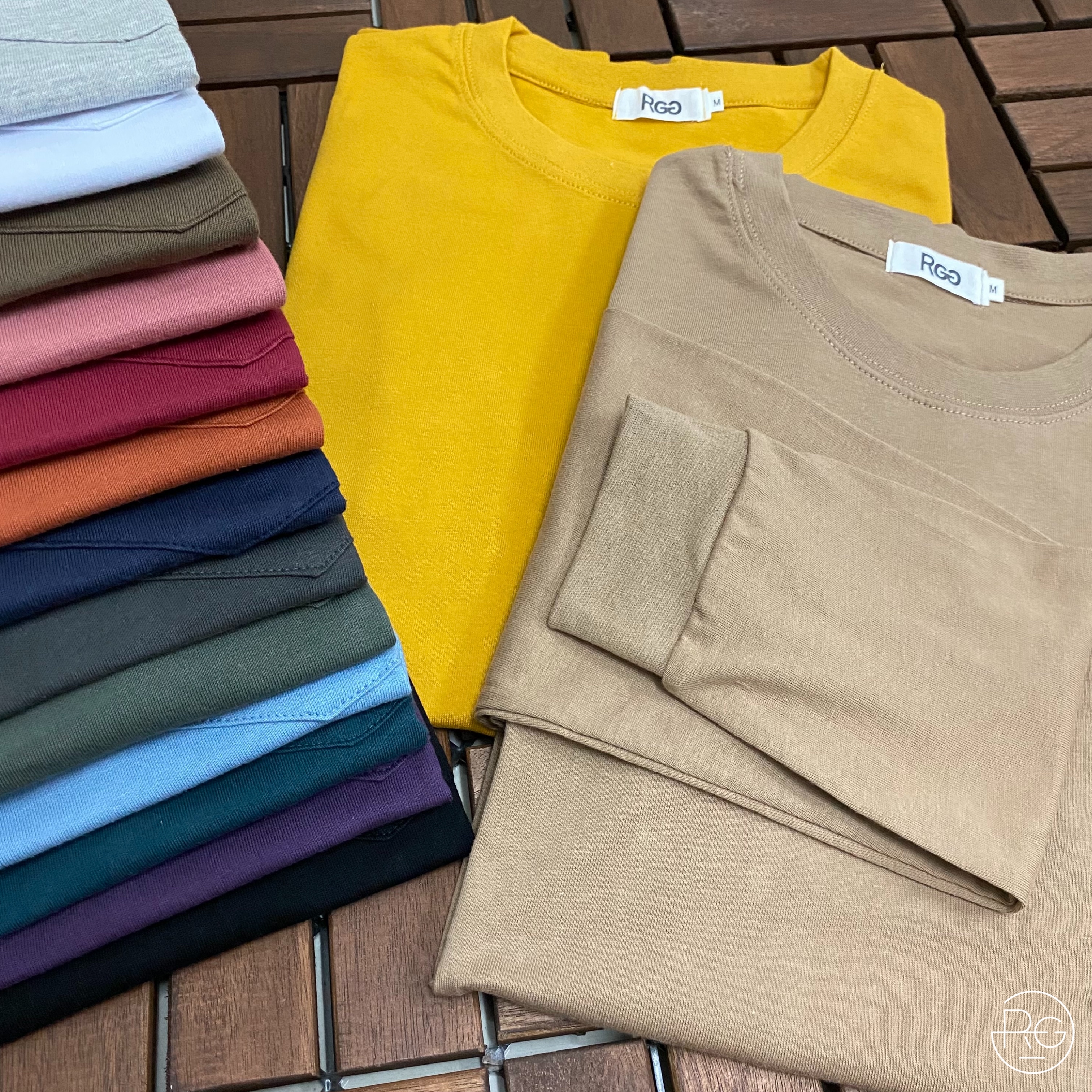 訂製款 #88218 台灣製長袖素面口袋素T