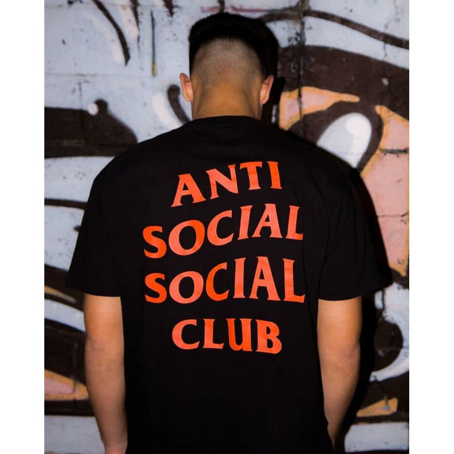 Anti Social Social Club ASSC 短TEE 經典前後Logo 基本款 紅/橘 現貨
