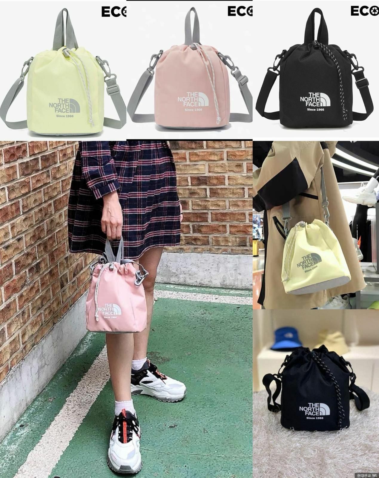 THE N0RTH FACE WHITE LABEL 雙提手斜孭迷你水桶袋