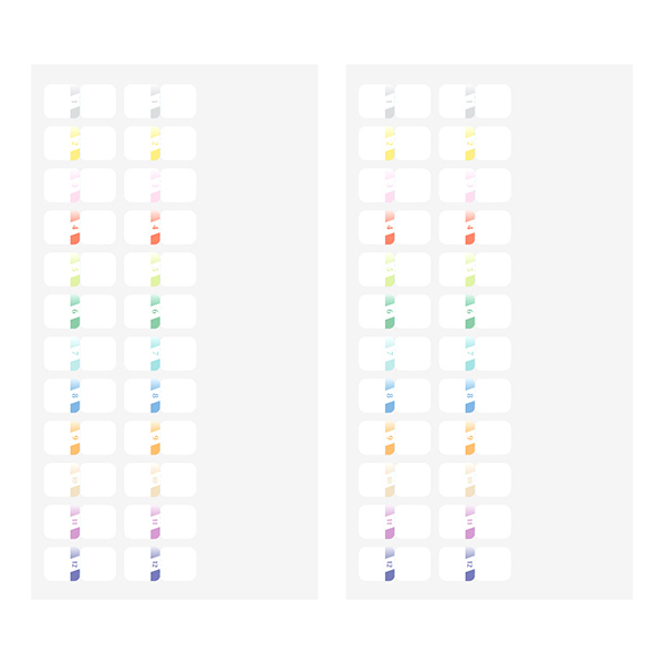 MIDORI 手帳索引貼- 12數字（2張入）