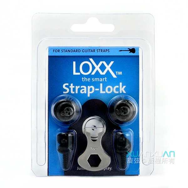 LOXX Loxx 德國製 安全背帶扣 電吉他/貝斯吉他專用款 死亡骷髏 第 4 張圖片｜三峽吉他 / Bass