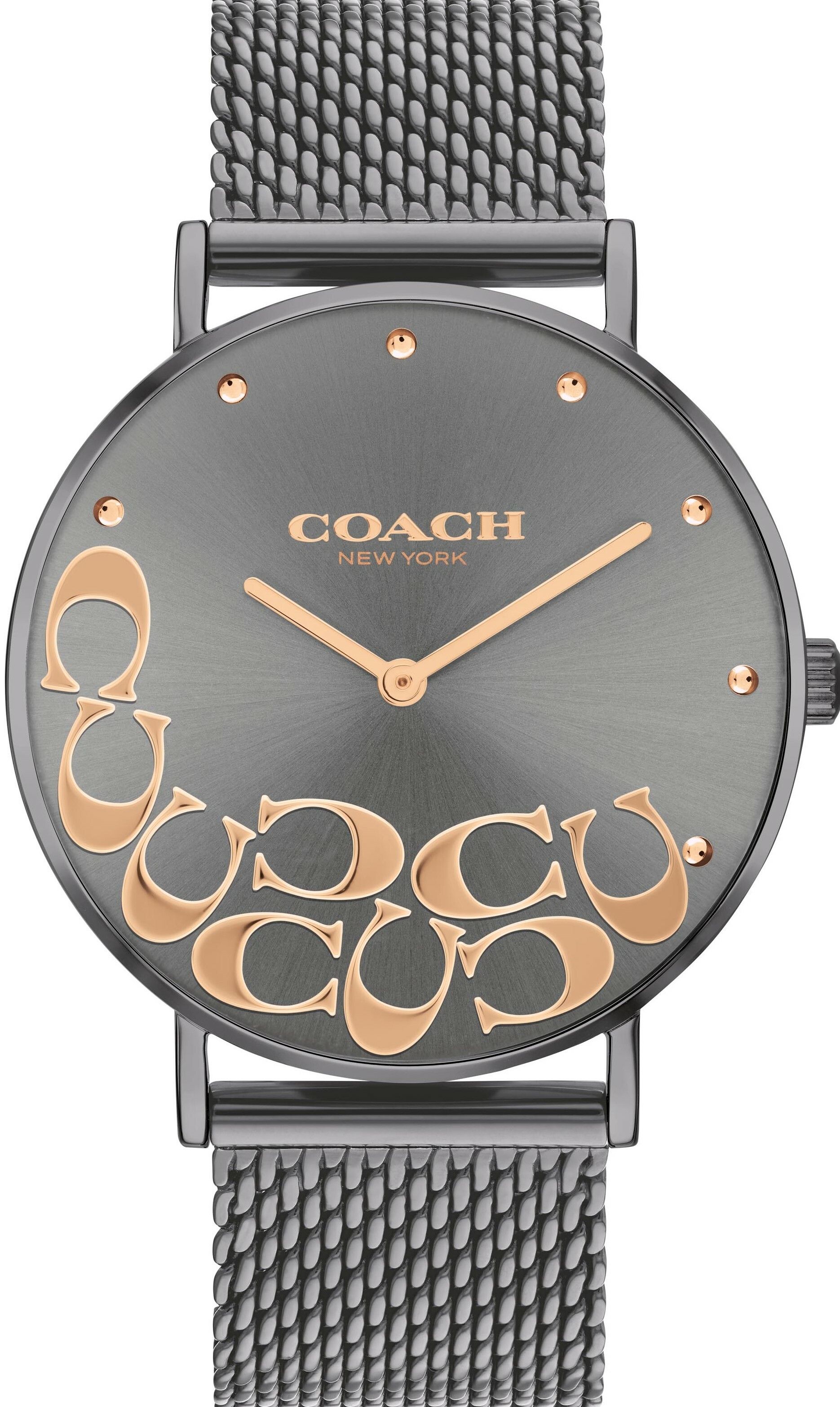 萬年鐘錶 - COACH錶   灰色款經典LOGO大C 時尚米蘭女錶  14503825   錶徑36MM